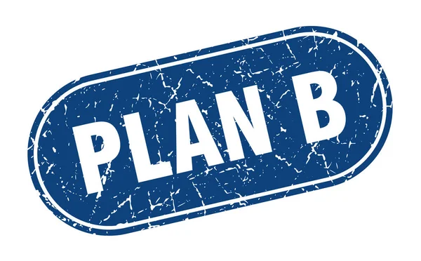 Señal Del Plan Plan Grunge Sello Azul Etiqueta — Vector de stock