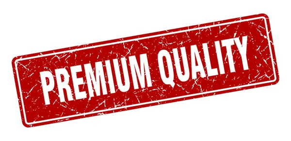 Premium Qualitätssiegel Premium Qualität Vintage Red Label Zeichen — Stockvektor