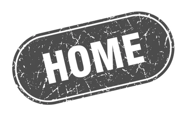 Home Sign Home Grunge Black Stamp Label — Stock Vector