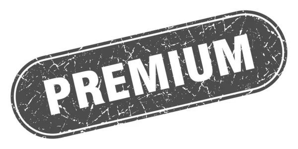 Premiumzeichen Premium Grunge Black Stempel Etikett — Stockvektor