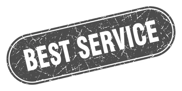 最高のサービスサインだ 最高のサービスグランジブラックスタンプ ラベル — ストックベクタ