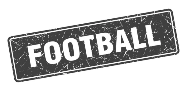 Ποδοσφαιρική Σφραγίδα Φουτμπόλ Γκρί Ετικέτα Υπογραφή — Διανυσματικό Αρχείο