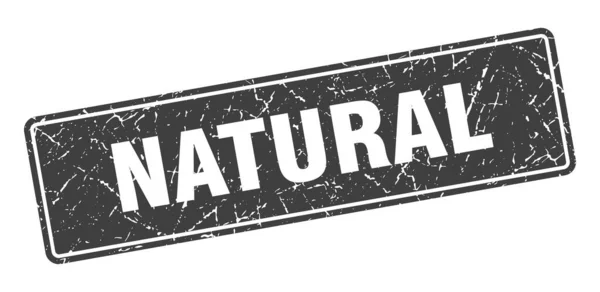 Naturstempel Natürliches Vintage Grau Etikett Zeichen — Stockvektor