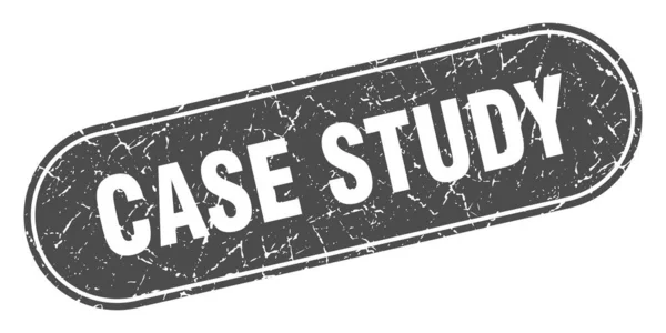 Case Study Sign Case Study Grunge Black Stamp Label — Stock Vector