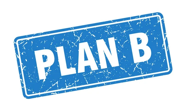 Plan Timbre Plan Étiquette Bleue Vintage Signe — Image vectorielle