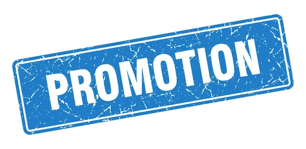 Promotion Stamp Promotion Vintage Blue Label Sign — Stock Vector
