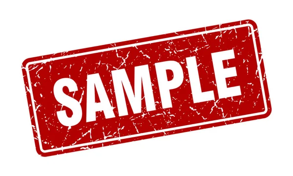 Sample Stamp Sample Vintage Red Label Sign — Stock Vector