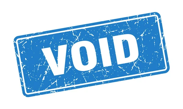 Void Stamp Void Vintage Blue Label Sign — Stock Vector
