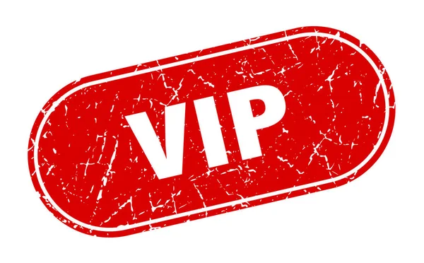 Vip Sign Vip Grunge Red Stamp Label — Stock Vector