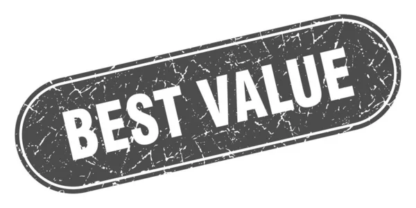 Найкращий Знак Цінності Найкраща Цінність Гранжева Чорна Марка Етикетка — стоковий вектор