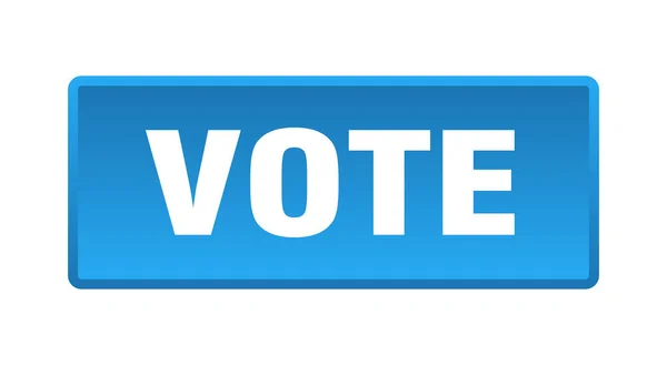 Botão Voto Voto Quadrado Azul Botão —  Vetores de Stock