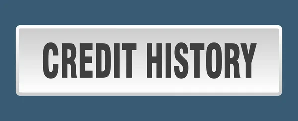 信用历史按钮 信用卡历史正方形白色按键 — 图库矢量图片