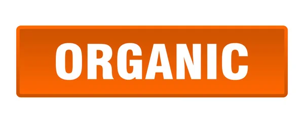 Botão Orgânico Botão Laranja Quadrado Orgânico — Vetor de Stock