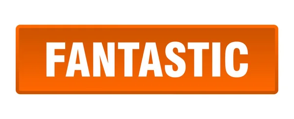 Fantastic Button Fantastic Square Orange Push Button — Stock Vector