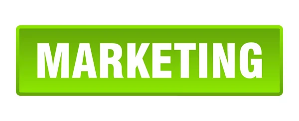 Pulsante Marketing Piazza Marketing Pulsante Verde — Vettoriale Stock