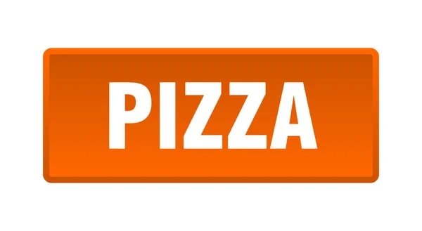 Pulsante Pizza Pizza Quadrata Arancione Pulsante — Vettoriale Stock