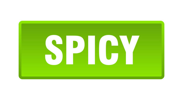 spicy button. spicy square green push button
