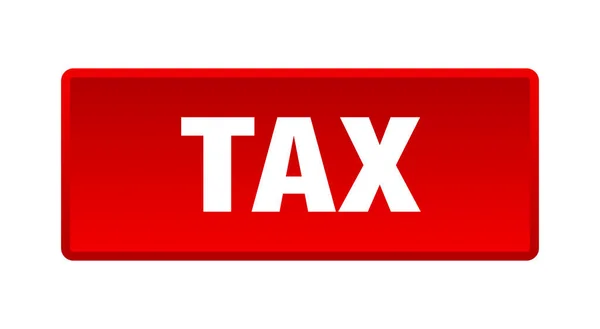 Налоговая Кнопка Красная Кнопка Налогообложения — стоковый вектор