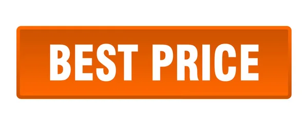 Melhor Botão Preço Melhor Preço Botão Laranja Quadrado — Vetor de Stock