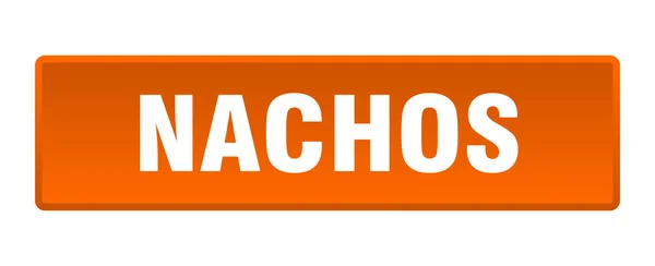 Botón Nachos Pulsador Naranja Cuadrado Nachos — Archivo Imágenes Vectoriales