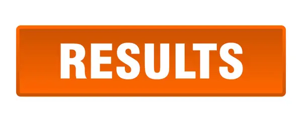 Resultaatknop Resultaten Vierkante Oranje Drukknop — Stockvector
