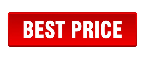 Лучшая Кнопка Цены Best Price Square Red Push Button — стоковый вектор