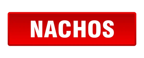 Nacho Düğmesi Nachos Kare Kırmızı Düğmesi — Stok Vektör