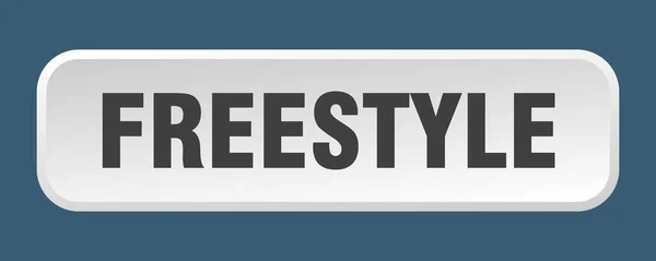 Freestyle Knop Freestyle Vierkant Drukknop — Stockvector