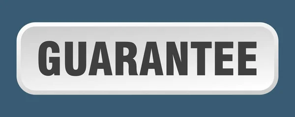 Guarantee Button Guarantee Square Push Button — Stock Vector