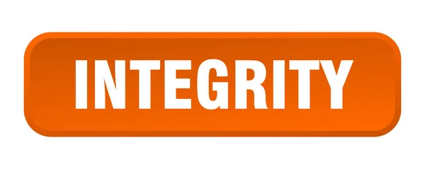 Integritás Gomb Integritás Négyzet Nyomógomb — Stock Vector