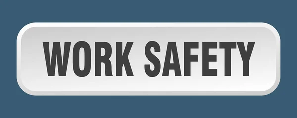 Botão Segurança Trabalho Trabalho Segurança Quadrado Botão —  Vetores de Stock