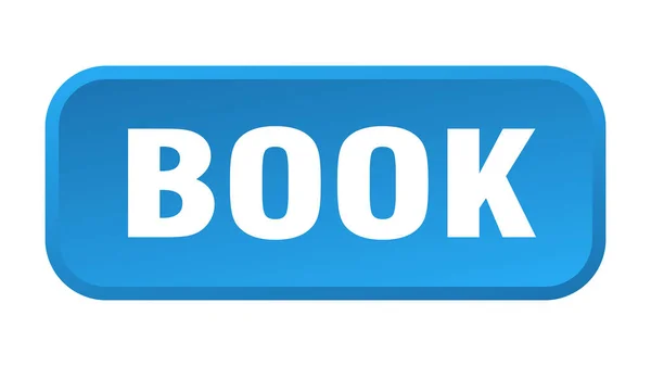 Book Button Book Square Push Button — Stock Vector