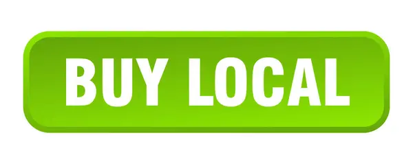 Buy Local Button Buy Local Square Push Button — Stock Vector