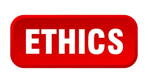 Botão Ética Ética Quadrado Botão —  Vetores de Stock