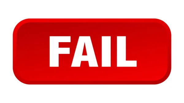 Κουμπί Αποτυχίας Αποτυχία Τετράγωνο Κουμπί Ώθησης — Διανυσματικό Αρχείο