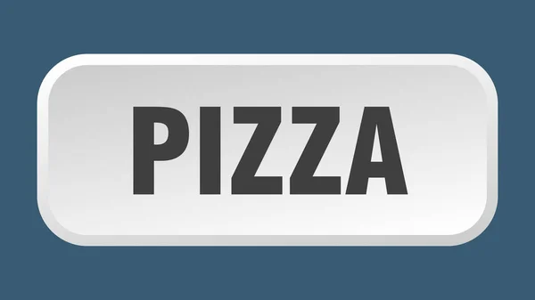 Pulsante Pizza Pizza Quadrata Pulsante — Vettoriale Stock