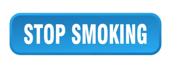 Σταμάτα Καπνίζεις Διακοπή Του Καπνίσματος Τετράγωνο Κουμπί — Διανυσματικό Αρχείο