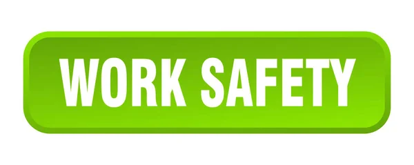 Work Safety Button Work Safety Square Push Button — Stock Vector