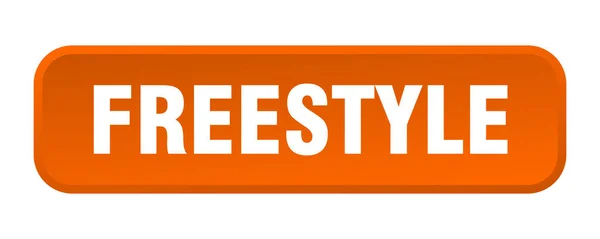 Freestyle Knop Freestyle Vierkant Drukknop — Stockvector