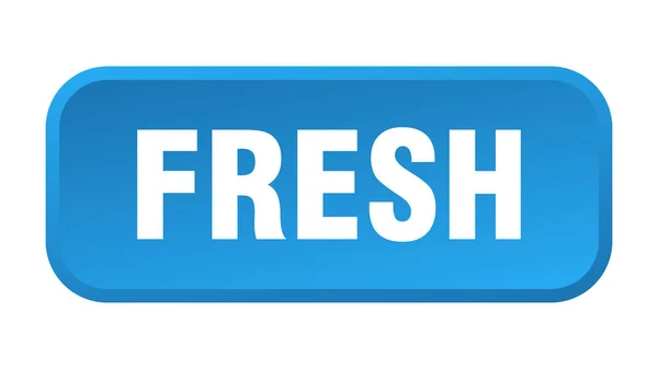 Fresh Button Fresh Square Push Button — Stock Vector