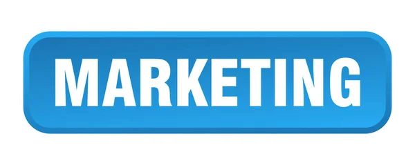 Botão Marketing Marketing Quadrado Botão —  Vetores de Stock