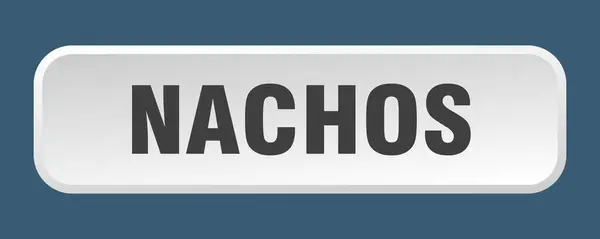 Nachos Knappen Nachos Kvadrat Tryckknapp — Stock vektor