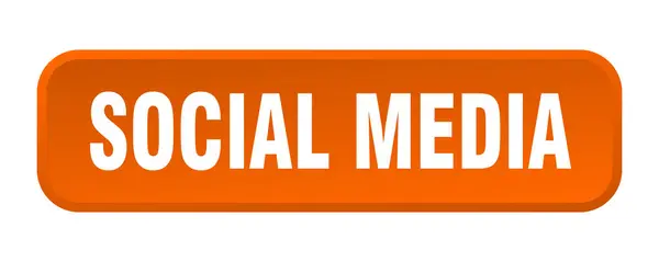 Social Media Taste Social Media Quadratischer Knopf — Stockvektor