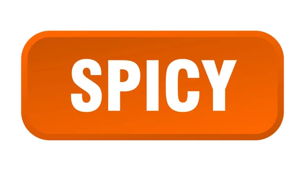 Spicy Button Spicy Square Push Button — Stock Vector