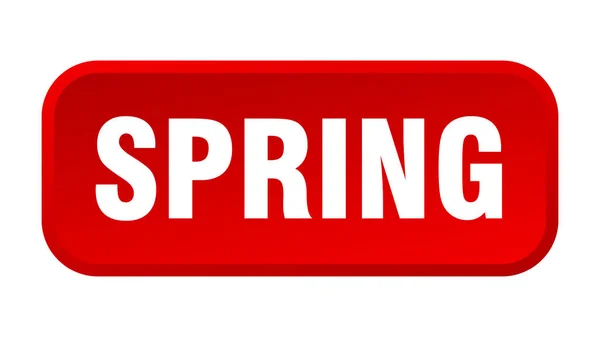 Spring Button Spring Square Push Button — Stock Vector