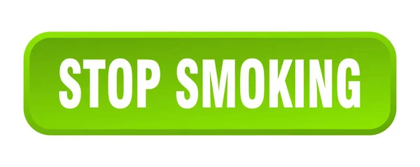 Arrête Fumer Arrêter Fumer Carré Bouton Poussoir — Image vectorielle