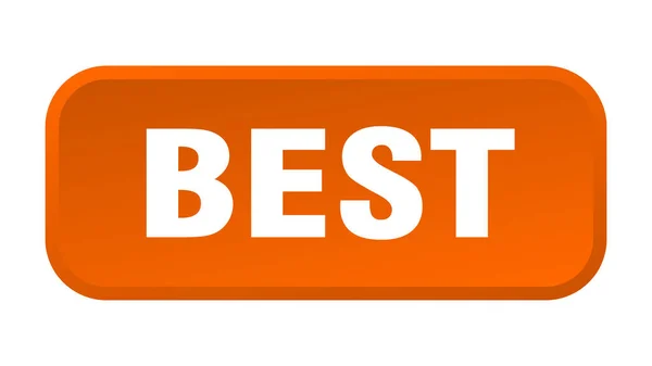 Best Button Best Square Push Button — Stock Vector