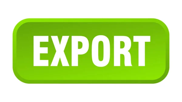 Tlačítko Pro Export Exportovat Čtvercové Tlačítko — Stockový vektor