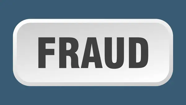 Bouton Fraude Fraude Carré Bouton Poussoir — Image vectorielle