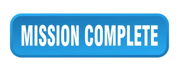 Mission Bouton Complet Mission Complète Carré Bouton Poussoir — Image vectorielle